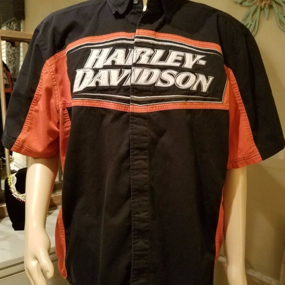 Harley-Davidson Tops - HARLEY-DAVIDSON Garage Shirt HEAVY Butons Men's XL